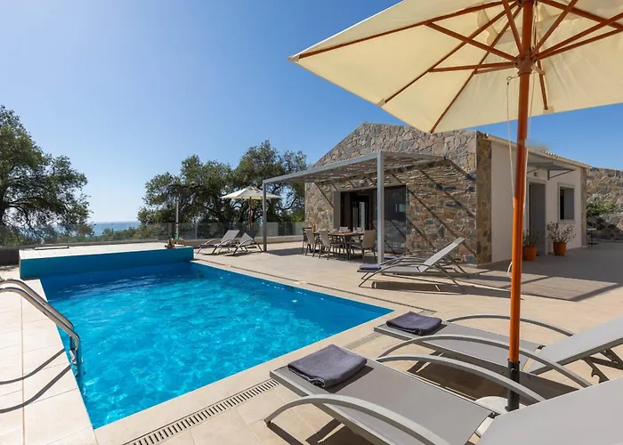 Corfu Travel Stories Villa, Private Pool - Stunning Sea Views - Accessible - 4 Bedrooms *