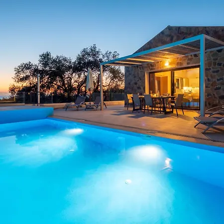Corfu Travel Stories Villa, Private Pool - Stunning Sea Views - Accessible - 4 Bedrooms